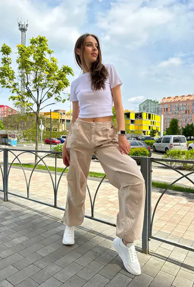 Кроссовки женские кожаные белые с перфорацией фото 7 — интернет-магазин Tapok