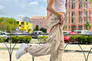 Кроссовки женские кожаные белые с перфорацией Фото 9
