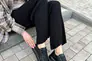 Кеды женские кожаные черного цвета с перфорацией Фото 3