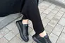Кеды женские кожаные черного цвета с перфорацией Фото 4