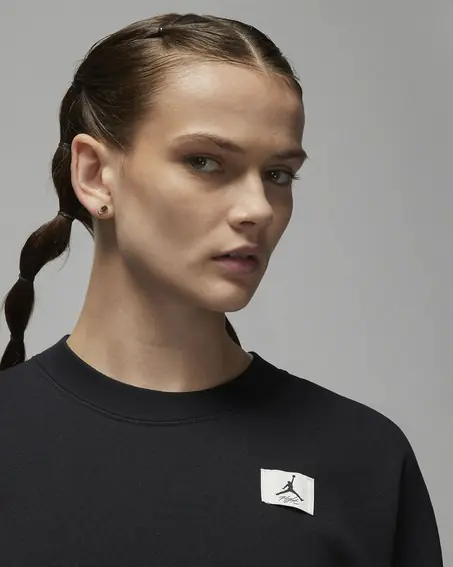 Кофта жіночі Jordan Flight Women's Fleece Crew (DQ4599-010) фото 3 — інтернет-магазин Tapok