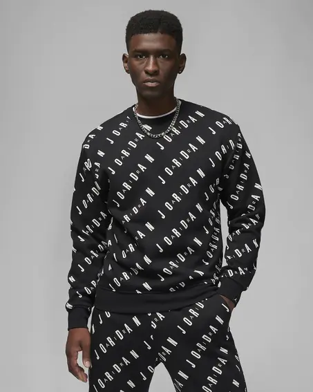 Кофта мужская Jordan Graphic Fleece Crew-Neck Sweatshirt (DX9173-010) фото 1 — интернет-магазин Tapok