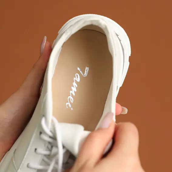 Кросівки жіночі шкіряні  585140 Білі фото 9 — інтернет-магазин Tapok