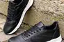 Мужские кроссовки кожаные весенне-осенние черные-белые CrosSAV 21-42/1 Фото 5