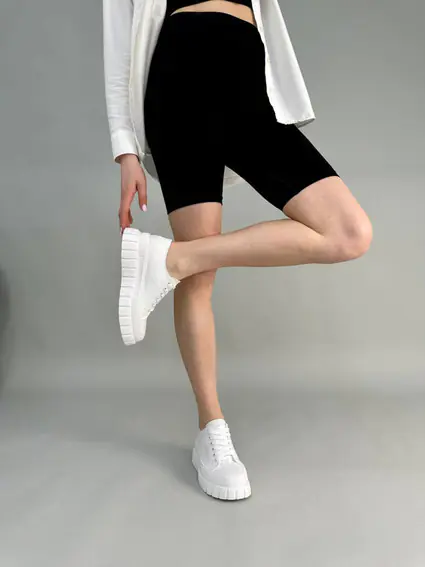 Кеди жіночі із джинсу білого кольору фото 5 — інтернет-магазин Tapok