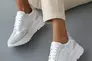 Жіночі кросівки шкіряні весняно-осінні білі Yuves 176 Фото 3