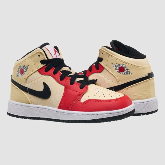 Кроссовки женские Jordan 1 Mid Gs &#39;Dunk Contest&#39; (DV7012-100) фото 6 — интернет-магазин Tapok