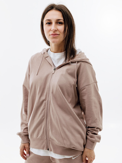 Толстовка Nike W NSW JRSY OS FZ HOODIE DM6415-272 фото 1 — інтернет-магазин Tapok