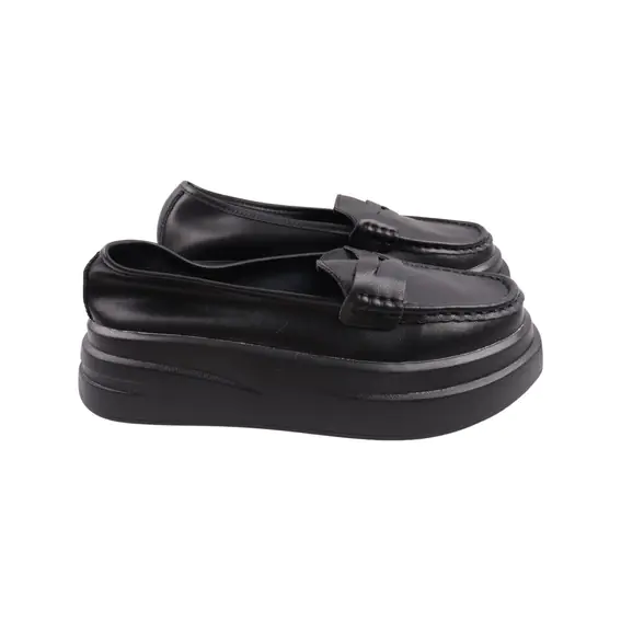 Туфли женские Renzoni черные натуральная кожа 821-23DTC фото 1 — интернет-магазин Tapok