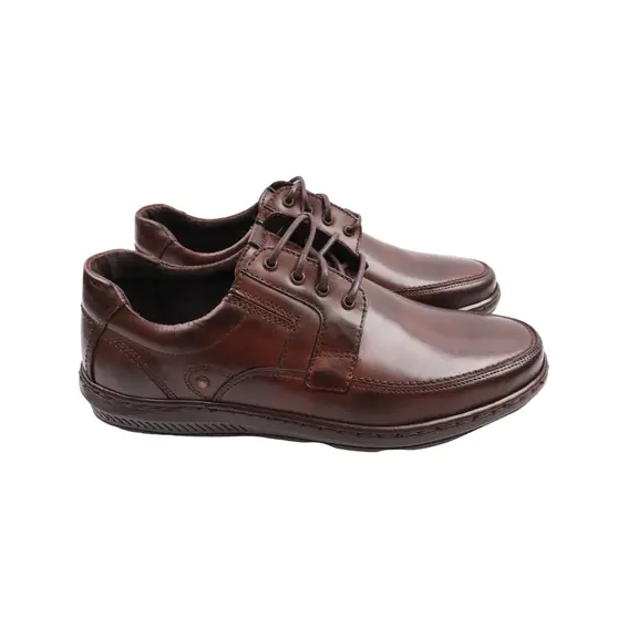 Туфли мужские Giorgio коричневые натуральная кожа 42-23DTC фото 1 — интернет-магазин Tapok
