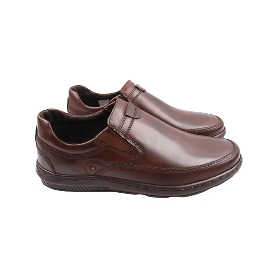 Туфли мужские Giorgio коричневые натуральная кожа 46-DTC фото 1 — интернет-магазин Tapok