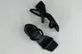 Босоножки женские кожаные черные на каблуке Фото 13