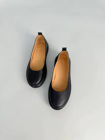 Балетки женские кожаные черного цвета фото 11 — интернет-магазин Tapok