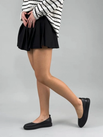 Балетки женские кожаные черного цвета фото 13 — интернет-магазин Tapok