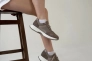 Кросівки жіночі замшеві бежеві з вставками шкіри та сітки Фото 17