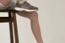 Кросівки жіночі замшеві бежеві з вставками шкіри та сітки Фото 18
