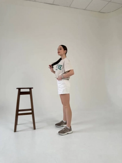 Кроссовки женские замшевые бежевые с вставками кожи и сетки фото 20 — интернет-магазин Tapok
