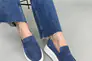 Лоферы женские замшевые цвета джинс Фото 6