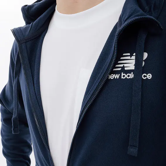 Куртка New Balance Essentials Stacked Logo FZ MJ31536NNY фото 3 — інтернет-магазин Tapok