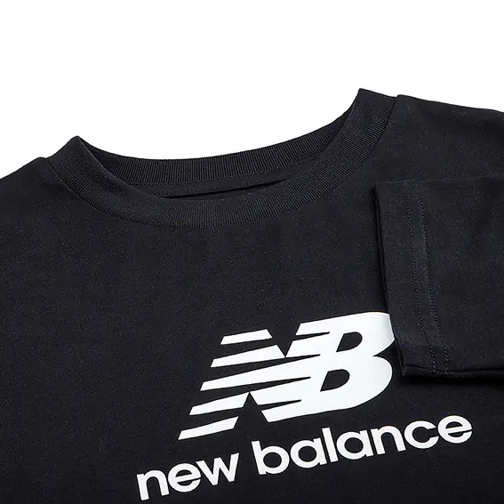 Футболка New Balance Essentials Stacked Logo Jersey YT31541BK фото 3 — интернет-магазин Tapok