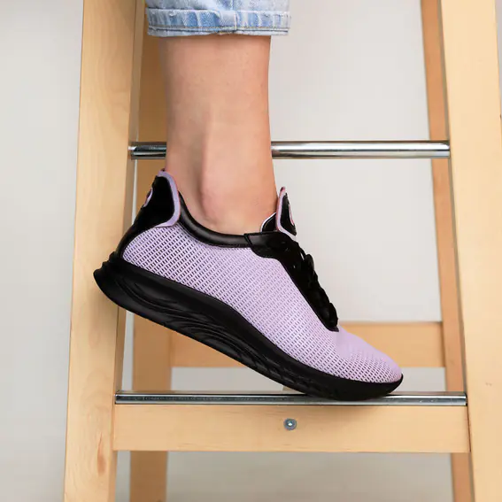 Кросівки жіночі шкіряні 4S 584862 Фіолетові фото 2 — інтернет-магазин Tapok