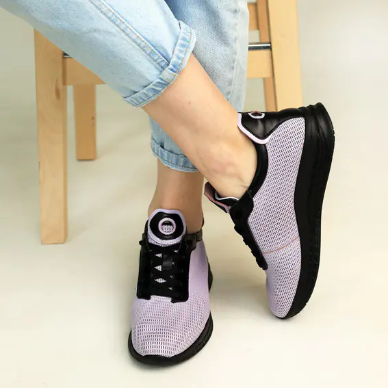 Кросівки жіночі шкіряні 4S 584862 Фіолетові фото 3 — інтернет-магазин Tapok