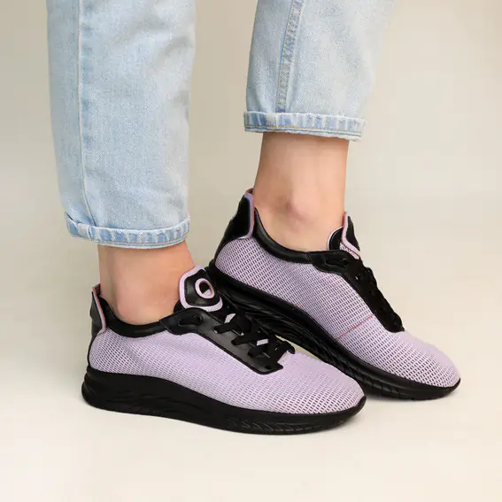 Кросівки жіночі шкіряні 4S 584862 Фіолетові фото 4 — інтернет-магазин Tapok