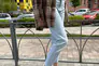 Мокасини жіночі з нубуку м&#39;ятного кольору з перфорацією Фото 5