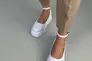 Туфлі жіночі шкіряні білого кольору на платформі Фото 4