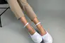 Туфли женские кожаные белого цвета на платформе Фото 7