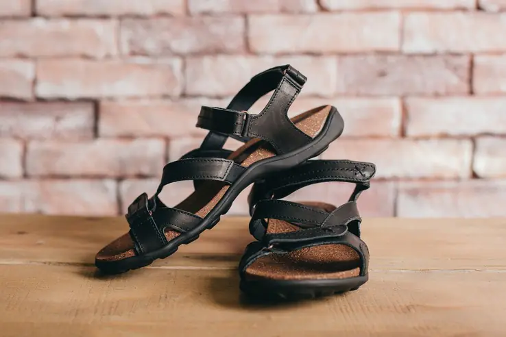 Мужские сандалии кожаные летние черные StepWey 1072 на пробке фото 2 — интернет-магазин Tapok