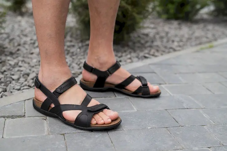 Мужские сандалии кожаные летние черные StepWey 1072 на пробке фото 12 — интернет-магазин Tapok