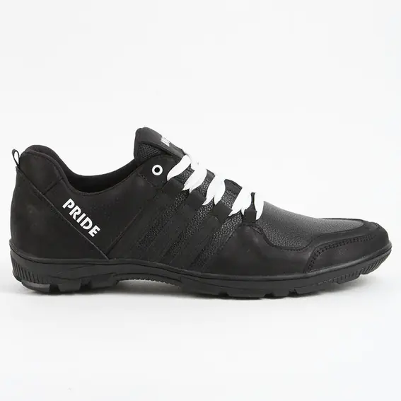 Кросівки чоловічі шкіряні 339616 Fashion Чорний фото 2 — інтернет-магазин Tapok