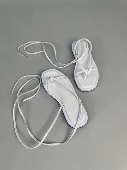 Босоножки женские кожаные белые фото 12 — интернет-магазин Tapok