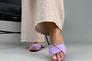 Балетки жіночі шкіряні фіолетового кольору Фото 2
