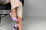 Балетки женские кожаные лилового цвета Фото 6