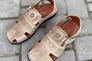Мужские сандалии кожаные летние оливка Morethan Пр-1 Фото 4