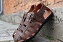 Мужские сандалии кожаные летние коричневые Morethan Пр-3 Фото 4