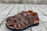 Мужские сандалии кожаные летние коричневые Morethan Пр-3 Фото 6