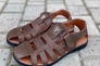 Чоловічі сандалі шкіряні літні коричневі Morethan Пр-3 Фото 7