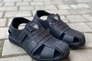 Мужские сандалии кожаные летние черные Morethan Пр-1 Фото 2