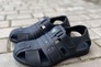 Мужские сандалии кожаные летние черные Morethan Пр-1 Фото 6