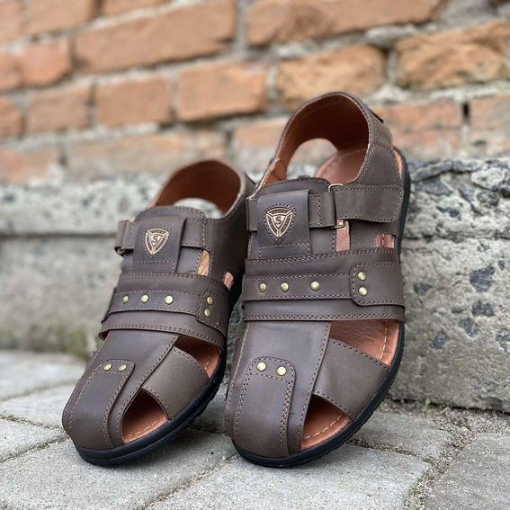 Чоловічі сандалі шкіряні літні коричневі Morethan Пр-1 фото 1 — інтернет-магазин Tapok