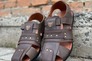Мужские сандалии кожаные летние коричневые Morethan Пр-1 Фото 1