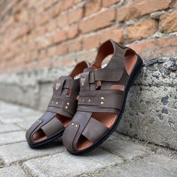 Мужские сандалии кожаные летние коричневые Morethan Пр-1 фото 7 — интернет-магазин Tapok