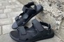 Мужские сандалии кожаные летние черные Caiman C-6 Фото 6
