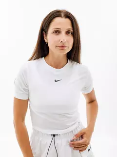 Футболка Nike W NSW TEE ESSNTL SLIM CRP LBR FB2873-100