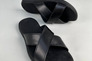 Шлепанцы мужские кожаные черного цвета Фото 5
