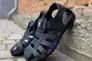 Мужские сандалии кожаные летние черные Morethan Пр-3 Фото 1