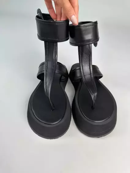 Босоножки женские кожаные черные фото 12 — интернет-магазин Tapok